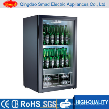 98L Tabletop Mini Glass Door Display Fridge Showcase